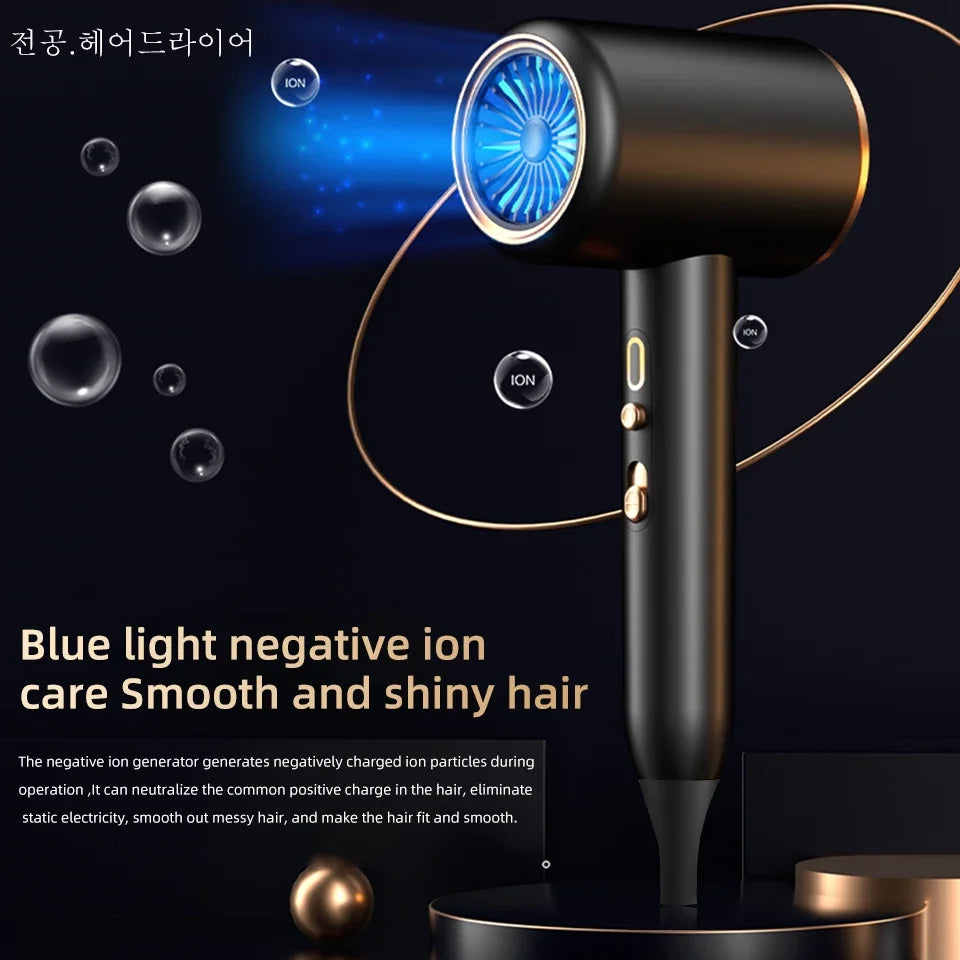 SÈCHE-CHEVEUX PROFESSIONNEL 2400W AVEC AIR FROID ET CHAUD - IONS NÉGATIFS - SÈCHE-CHEVEUX PUISSANT POUR DES RÉSULTATS DE SALON