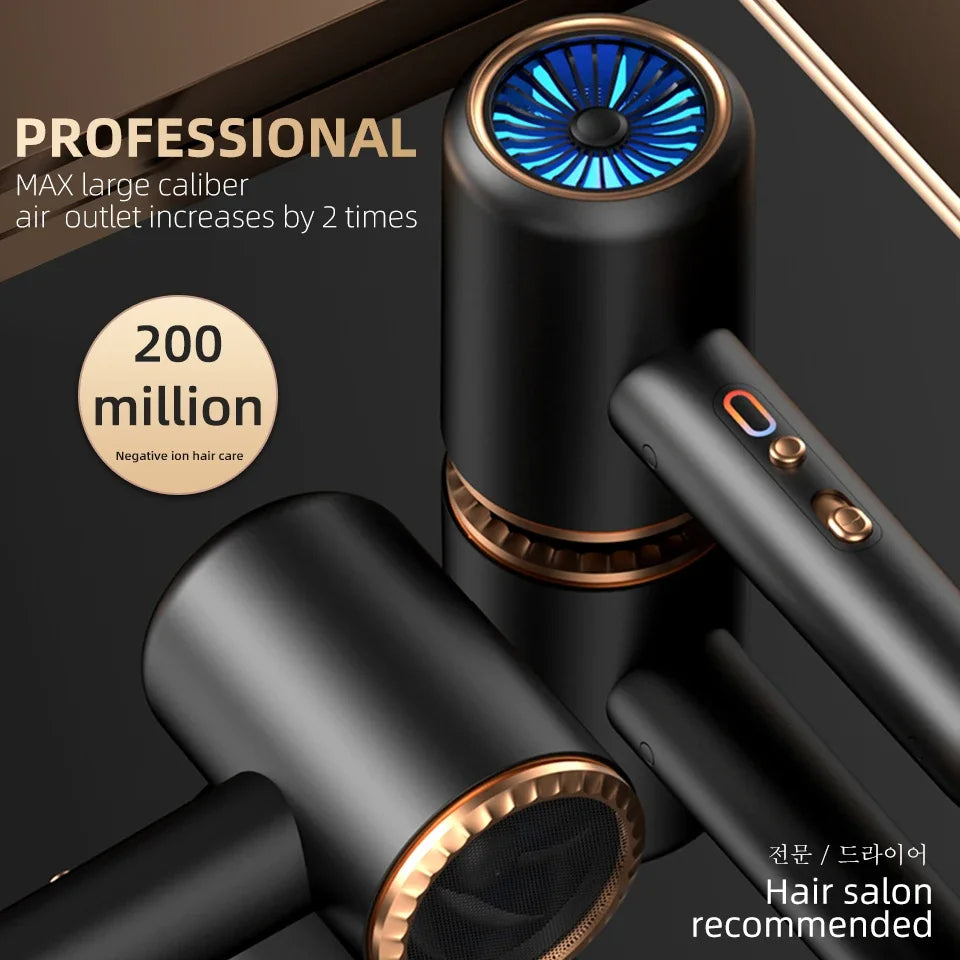 SÈCHE-CHEVEUX PROFESSIONNEL 2400W AVEC AIR FROID ET CHAUD - IONS NÉGATIFS - SÈCHE-CHEVEUX PUISSANT POUR DES RÉSULTATS DE SALON