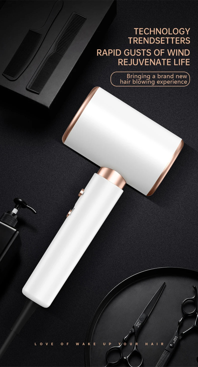 SÈCHE-CHEVEUX PROFESSIONNEL 2400W AVEC AIR FROID ET CHAUD - IONS NÉGATIFS - SÈCHE-CHEVEUX PUISSANT POUR DES RÉSULTATS DE SALON