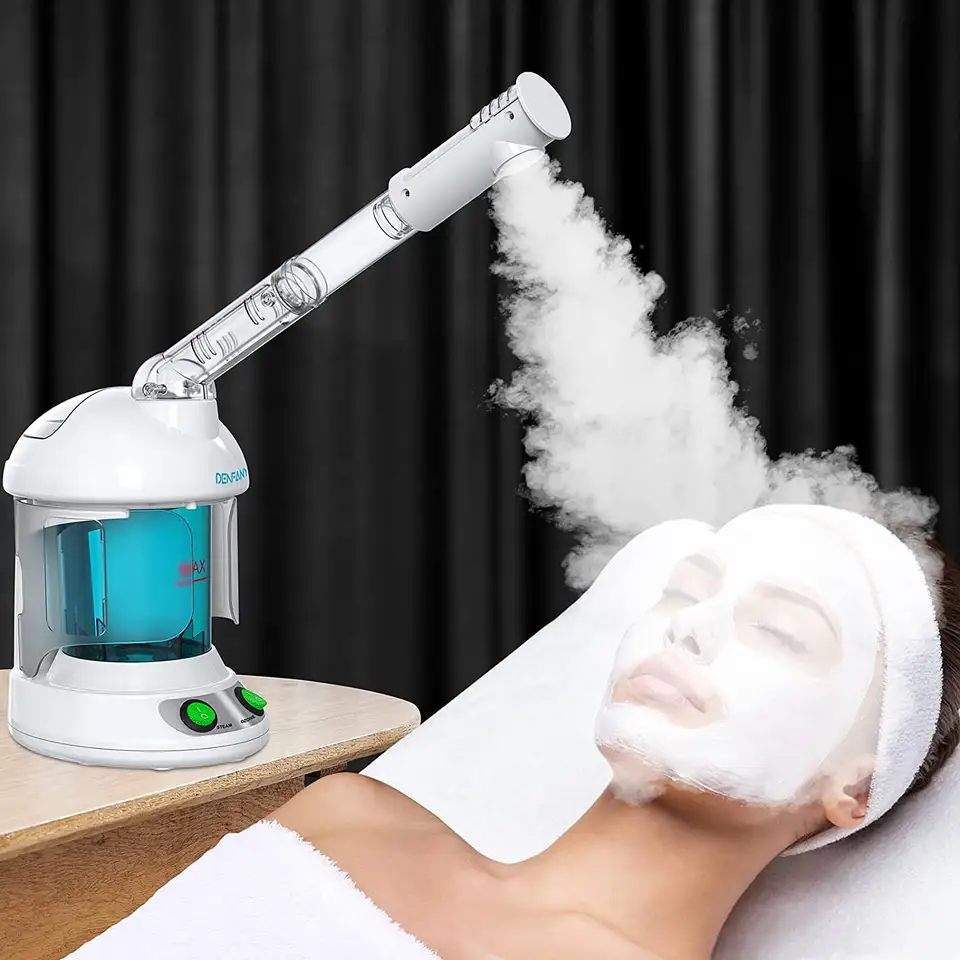 Vapeur de visage professionnel nano ionique avec bras rotatif à 360°
