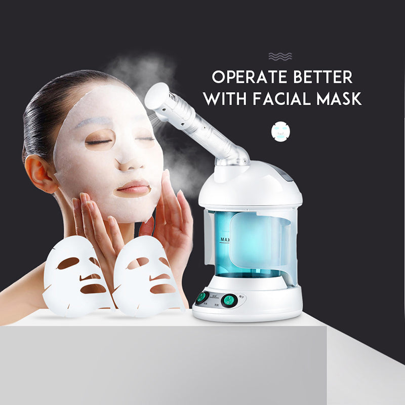 Vapeur de visage professionnel nano ionique avec bras rotatif à 360°