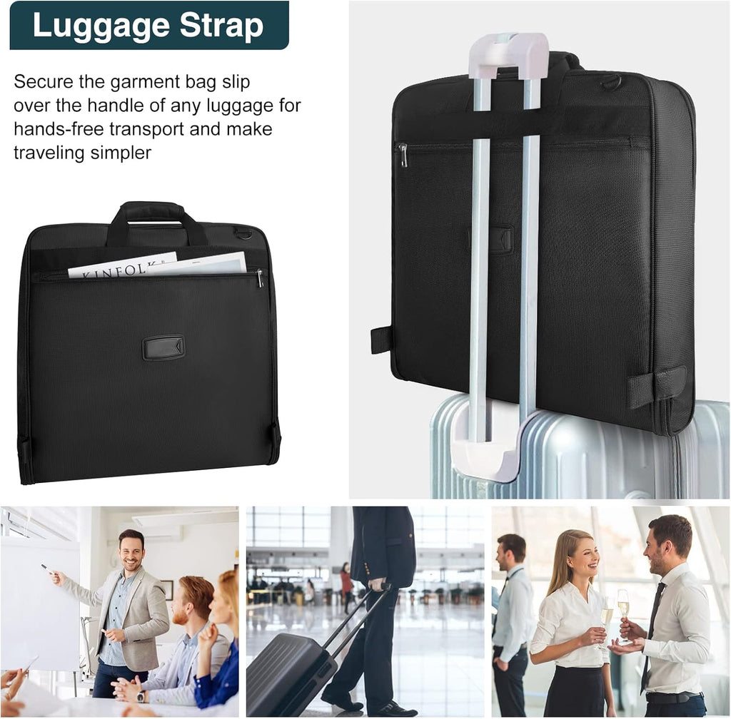 Sac à vêtements de voyage pliable et imperméable – Organisateur de costume de cabine avec sangle