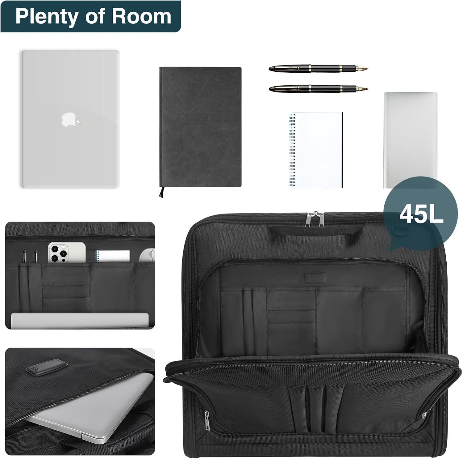 Sac à vêtements de voyage pliable et imperméable – Organisateur de costume de cabine avec sangle