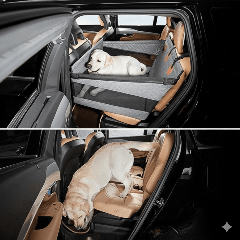 Skanto | PUPPPROTECTOR Plus – Tapis de siège auto imperméable en mousse à mémoire pour chiens