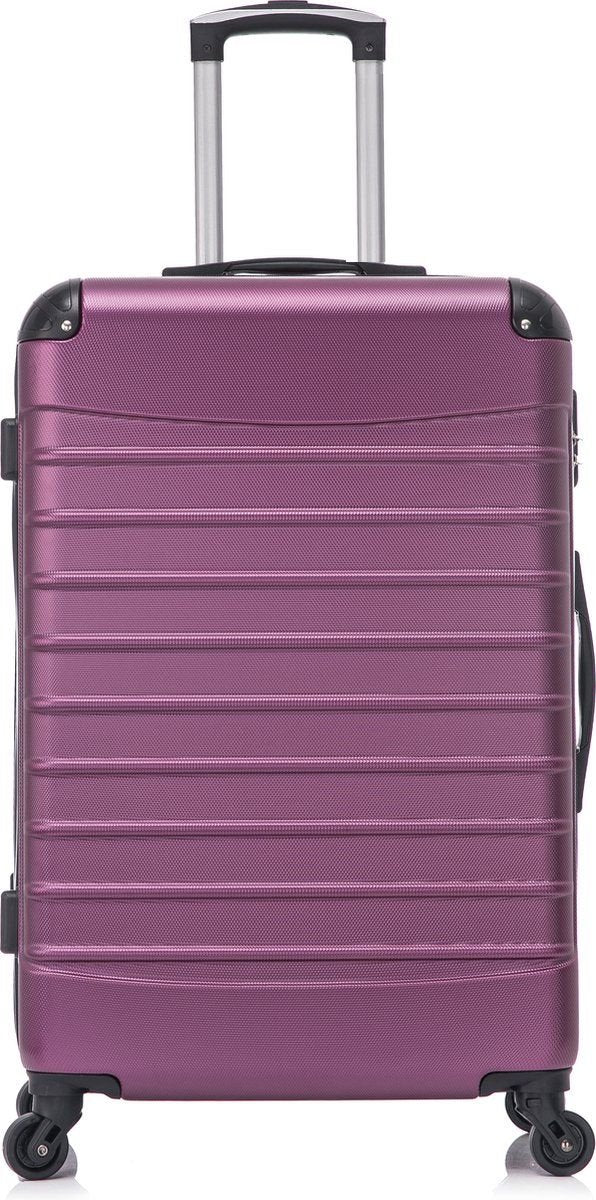 Ensemble de Valises Rigides Violet en 2 Pièces pour Voyage
