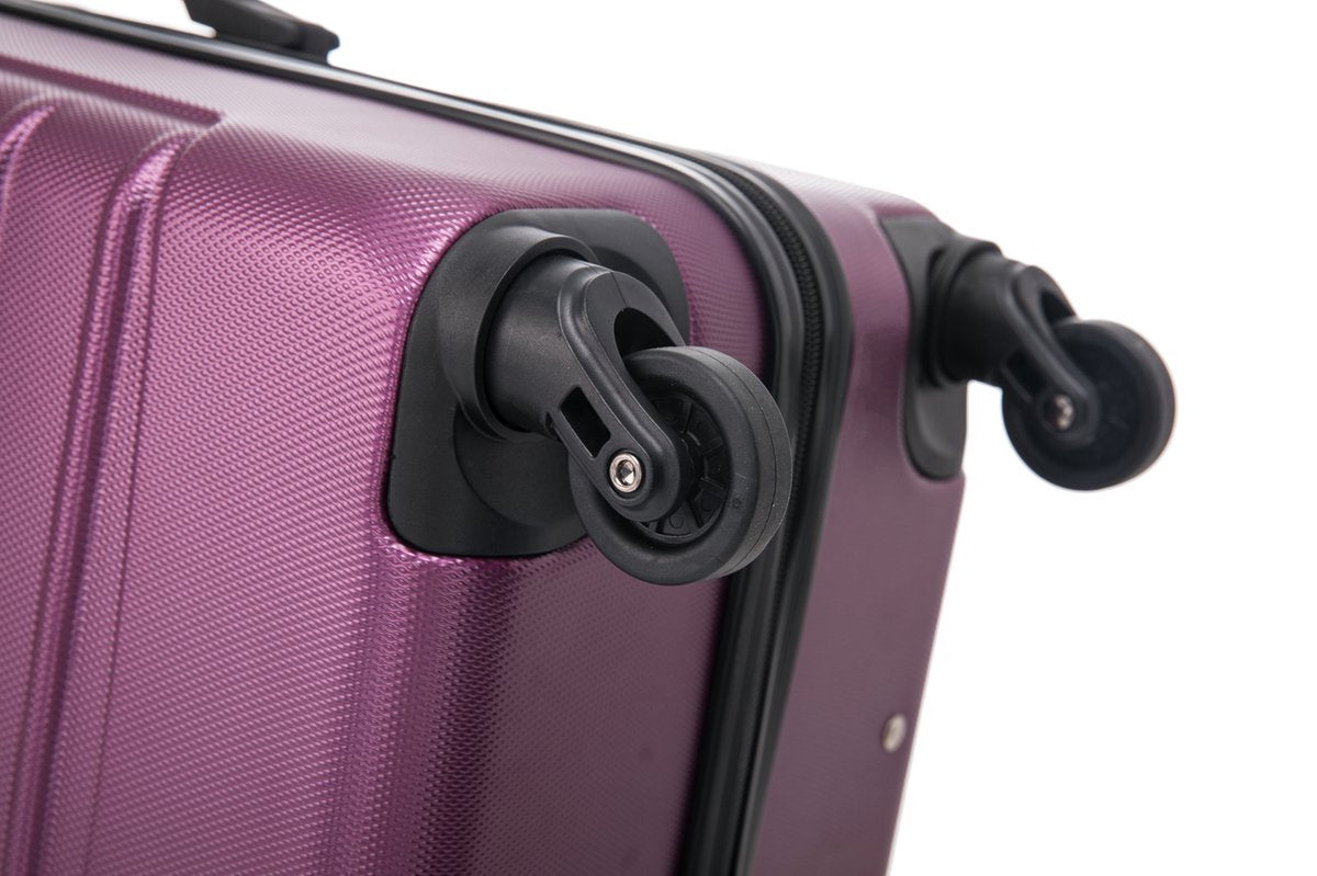 Ensemble de Valises Rigides Violet en 2 Pièces pour Voyage