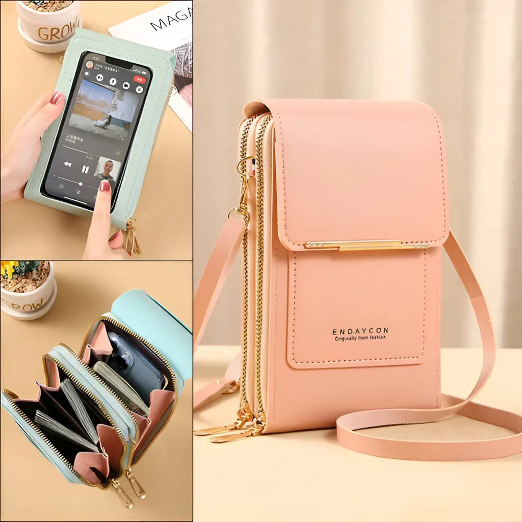 Sac à main en cuir souple, avec protection contre le vol - SafeTouch