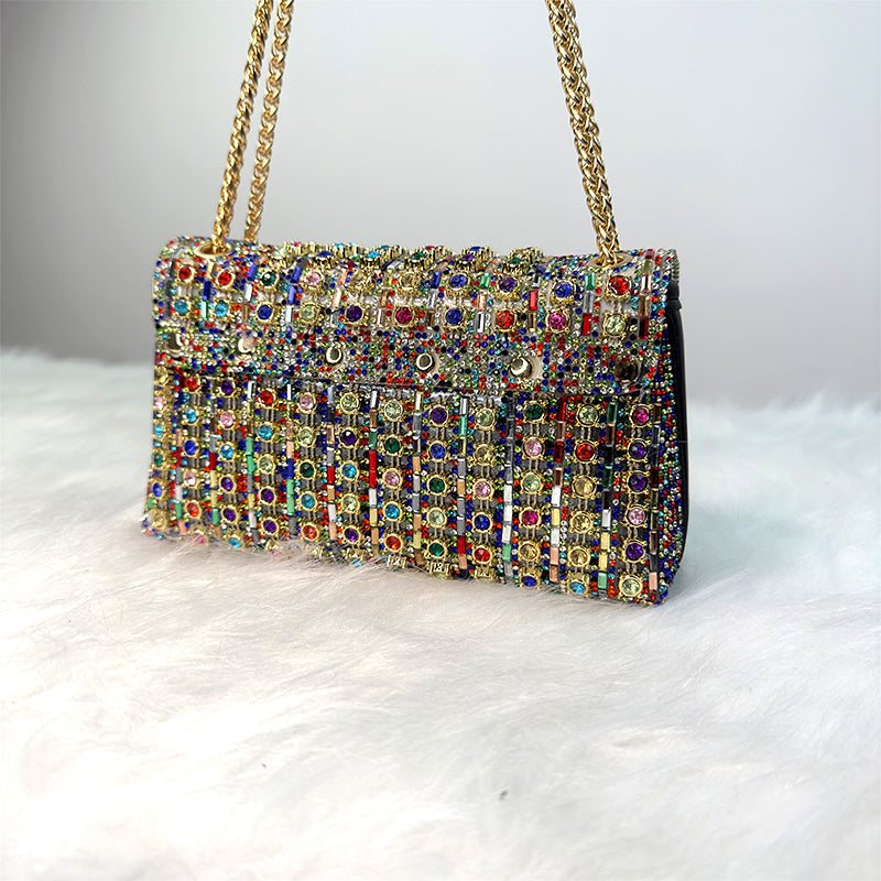 50% DE RÉDUCTION TEMPORAIRE | DazzleClutch™ | Pochette de soirée ornée de strass pour femmes