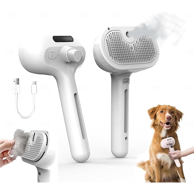 PetGlow Brosse pour Animaux | Brosse Douce pour le Pelage | Pour Chiens & Chats | Élimine les Poils Lâches & Masse Doucement