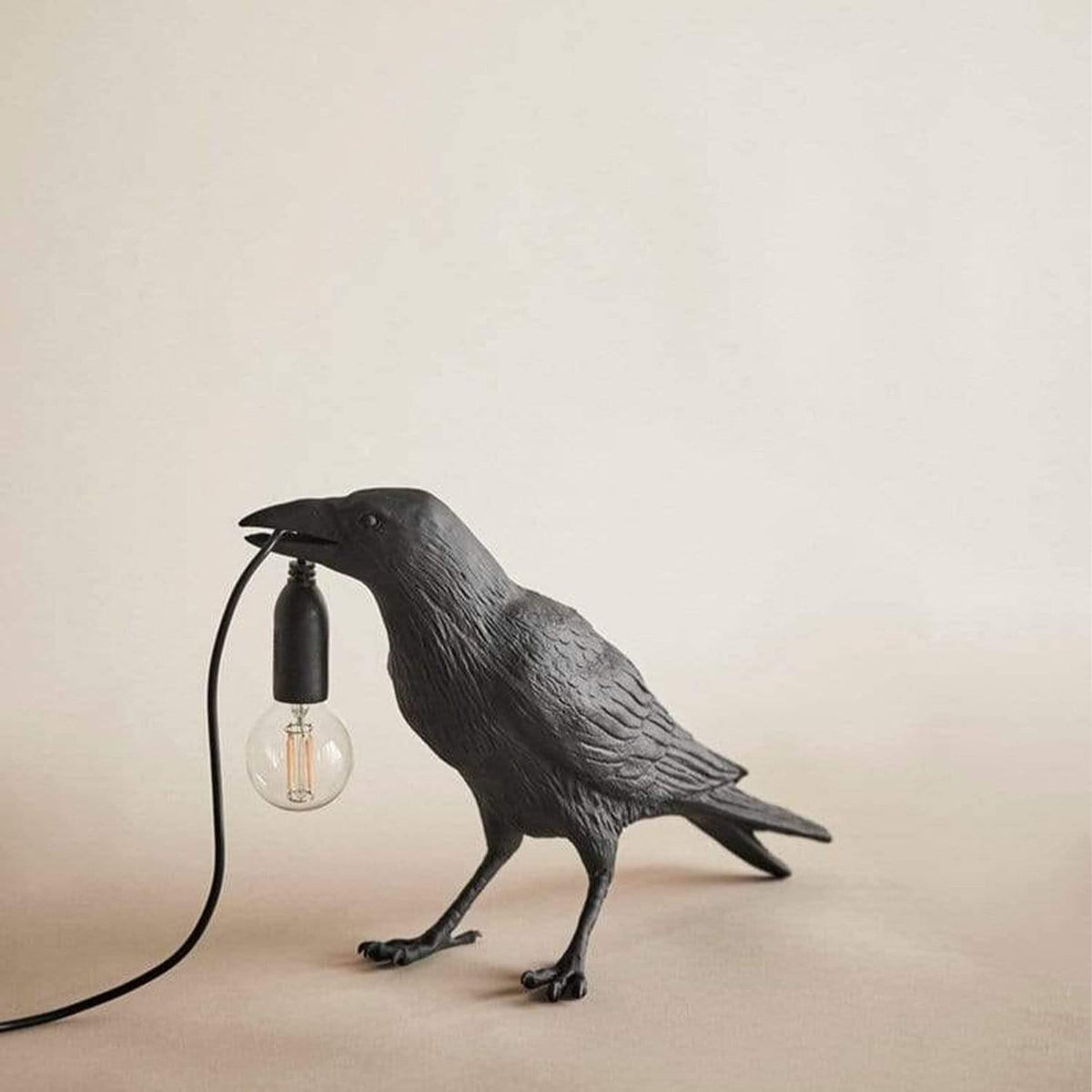 La lampe oiseau corbeau