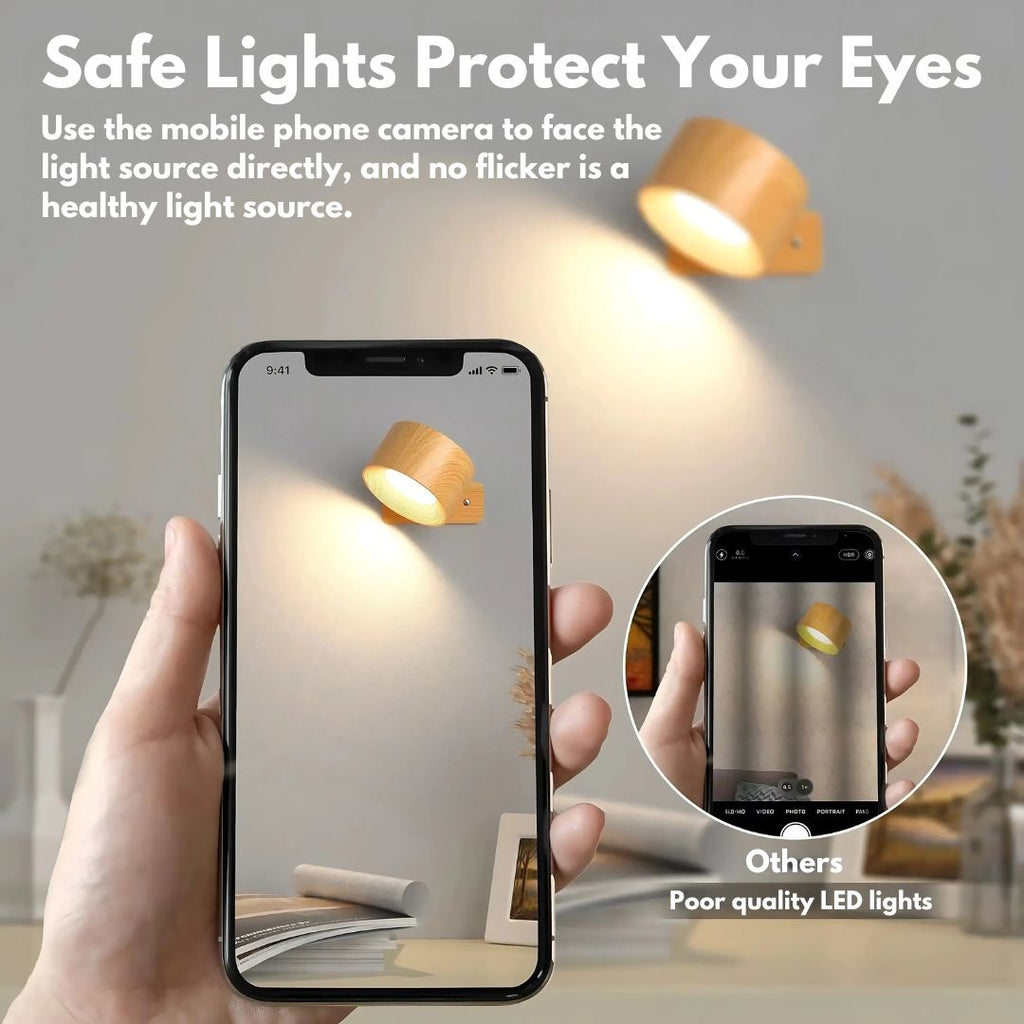 Lampe Murale Rotative Rechargeable 360° Polyvalente