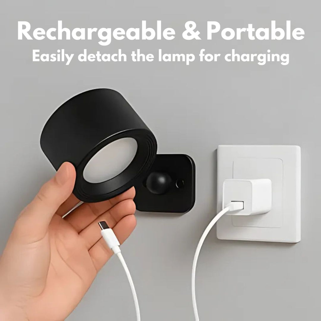 Lampe Murale Rotative Rechargeable 360° Polyvalente