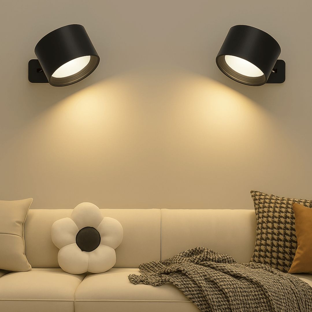 Lampe Murale Rotative Rechargeable 360° Polyvalente