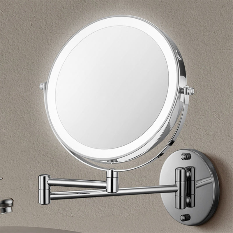 Miroir de Rasage Murale Rechargeable avec Éclairage LED
