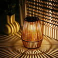 Lampe de jardin solaire imperméable tissée à la main - SunWeave