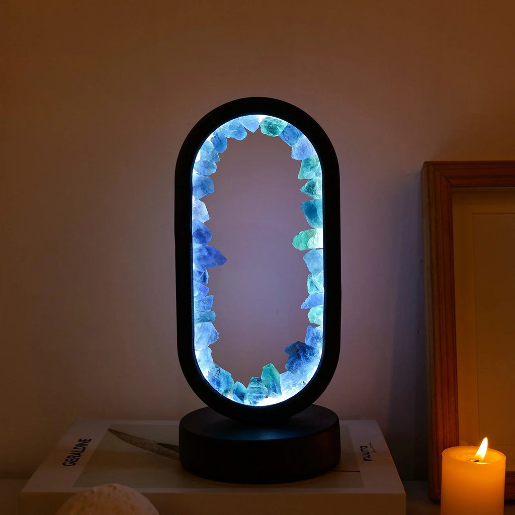 Lampe en améthyste faite à la main - Serenith