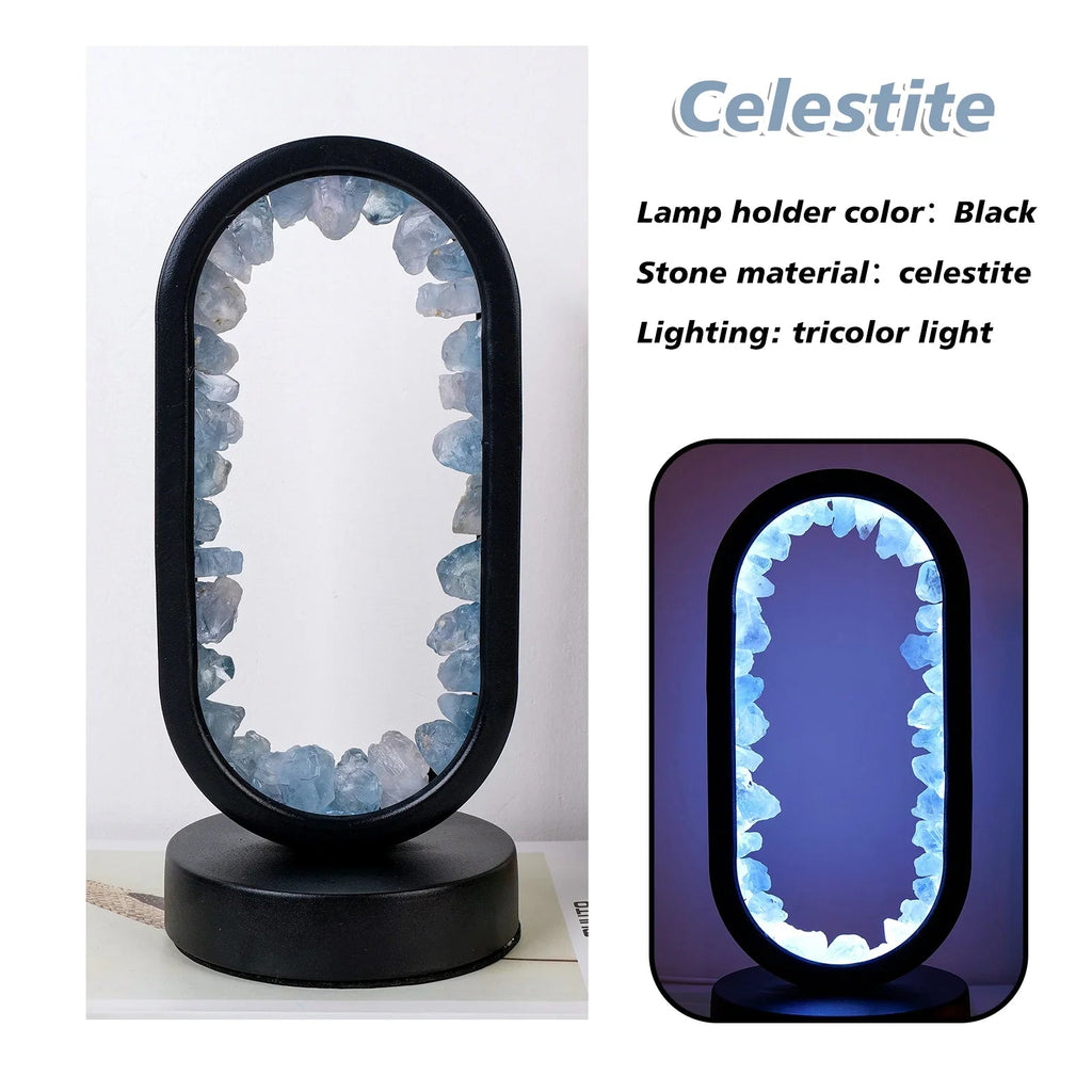 Lampe en améthyste faite à la main - Serenith