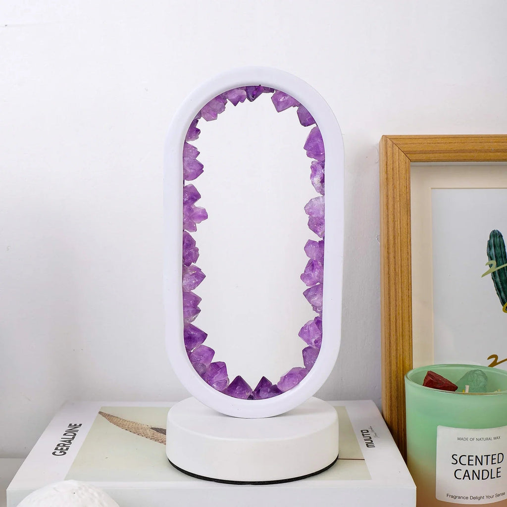 Lampe en améthyste faite à la main - Serenith