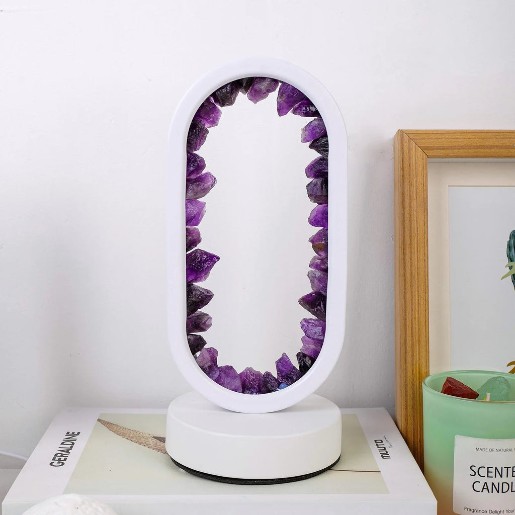 Lampe en améthyste faite à la main - Serenith