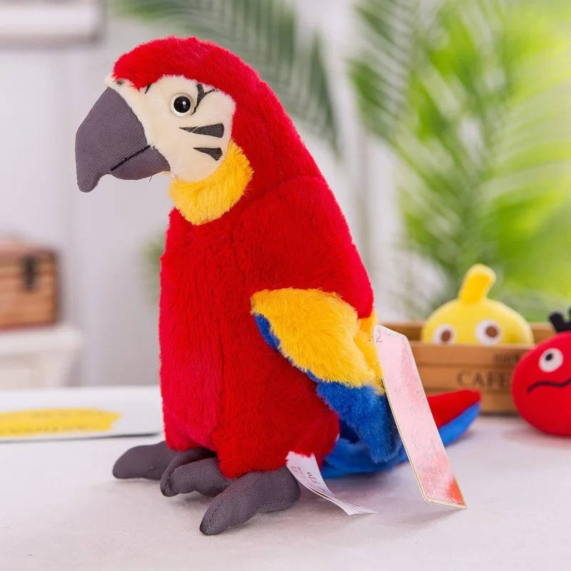 Le Poupée en Peluche Perroquet Bavard - Squawkie
