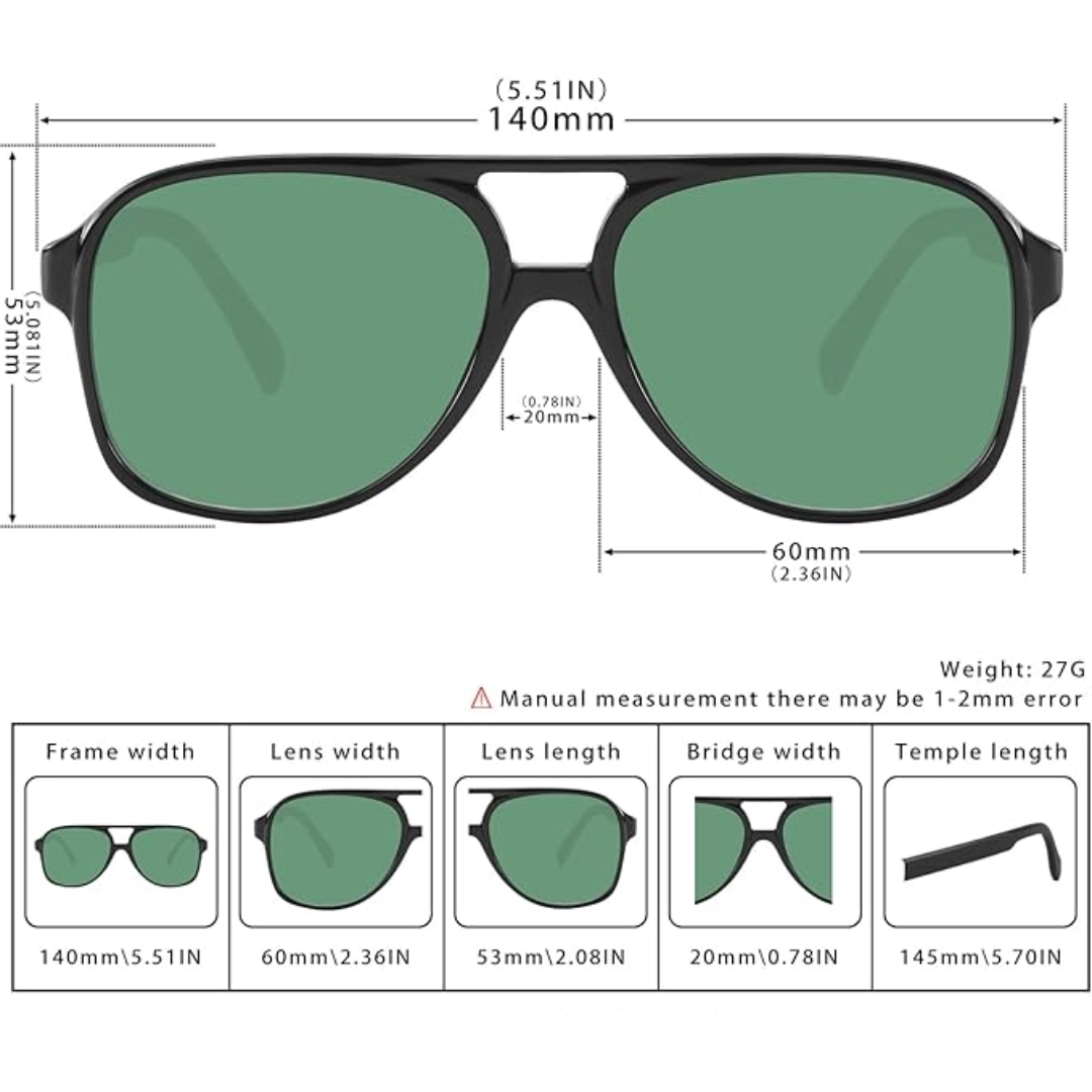 Lunettes de soleil aviateur rétro - Indy