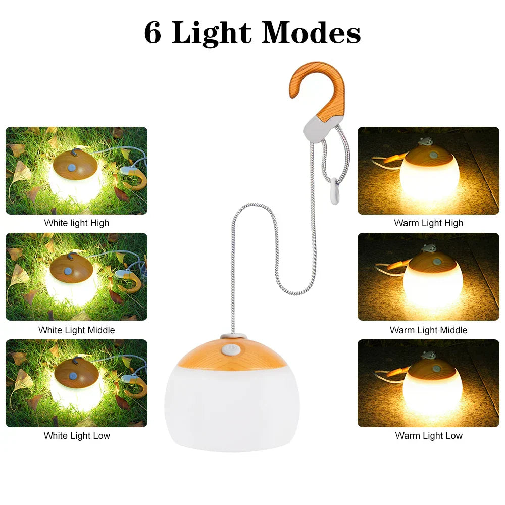 Lanternes de Camping Rétro USB Rechargeable - CampGlow