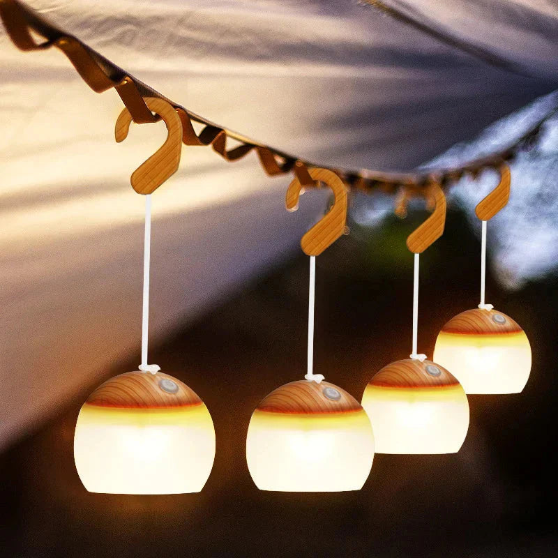 Lanternes de Camping Rétro USB Rechargeable - CampGlow