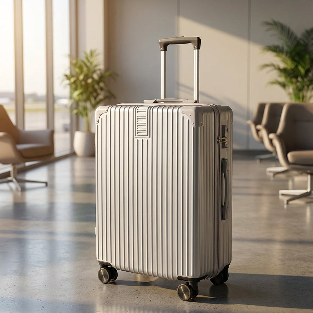 Valise Rétro avec Protection d'Angle Durable pour Voyager Sans Souci