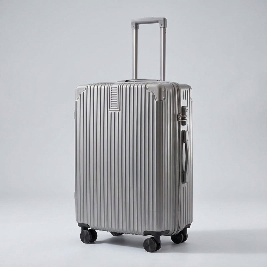 Valise Rétro avec Protection d'Angle Durable pour Voyager Sans Souci