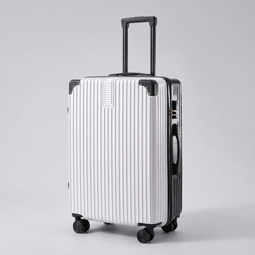 Valise Rétro avec Protection d'Angle Durable pour Voyager Sans Souci