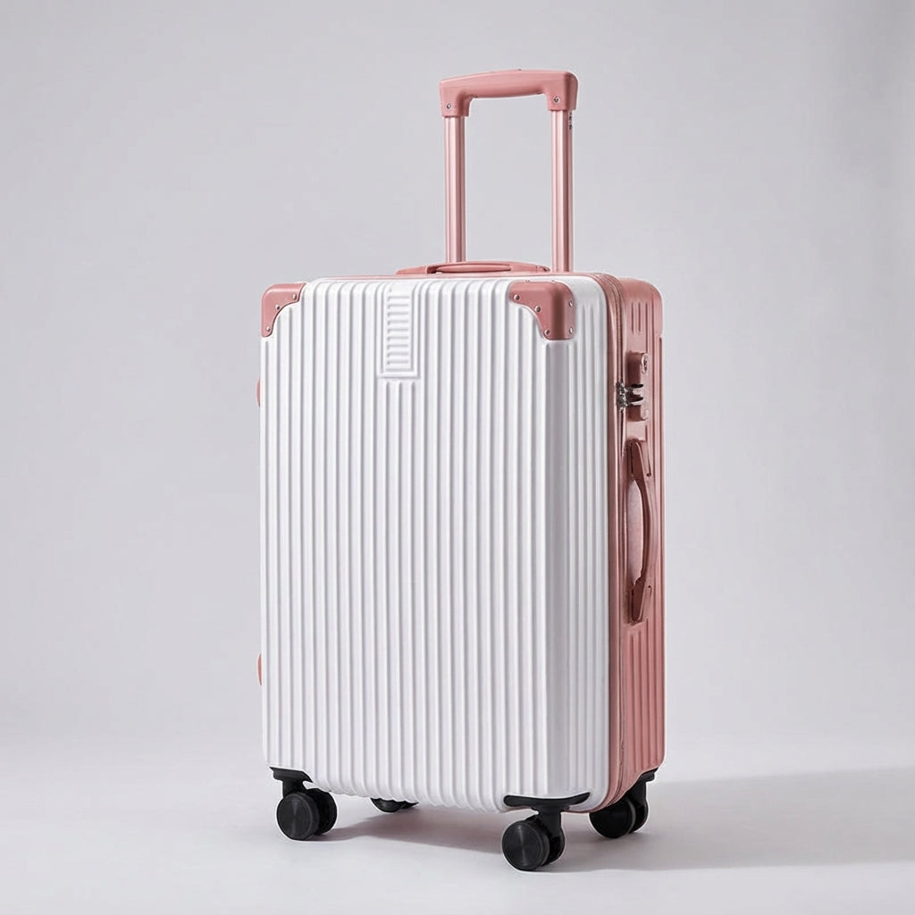 Valise Rétro avec Protection d'Angle Durable pour Voyager Sans Souci