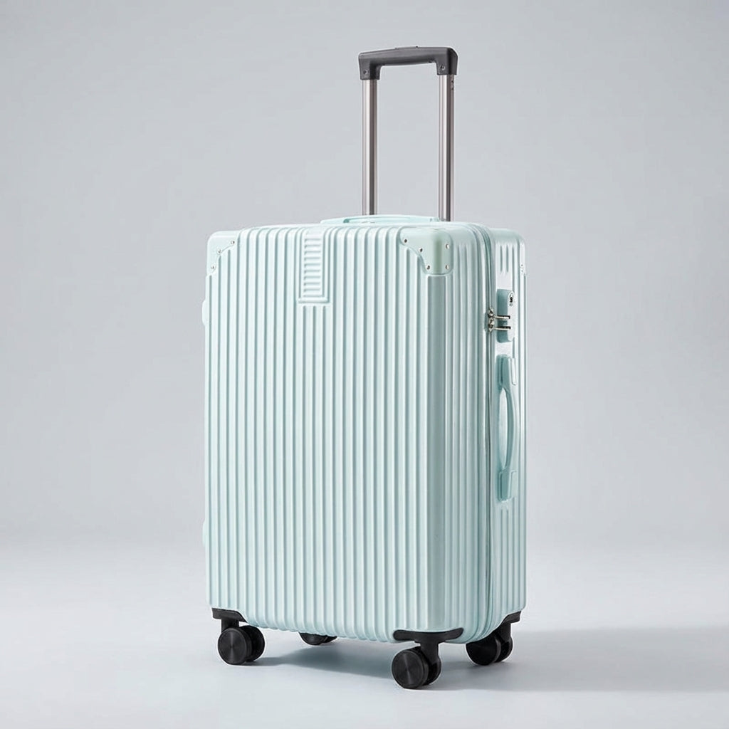 Valise Rétro avec Protection d'Angle Durable pour Voyager Sans Souci