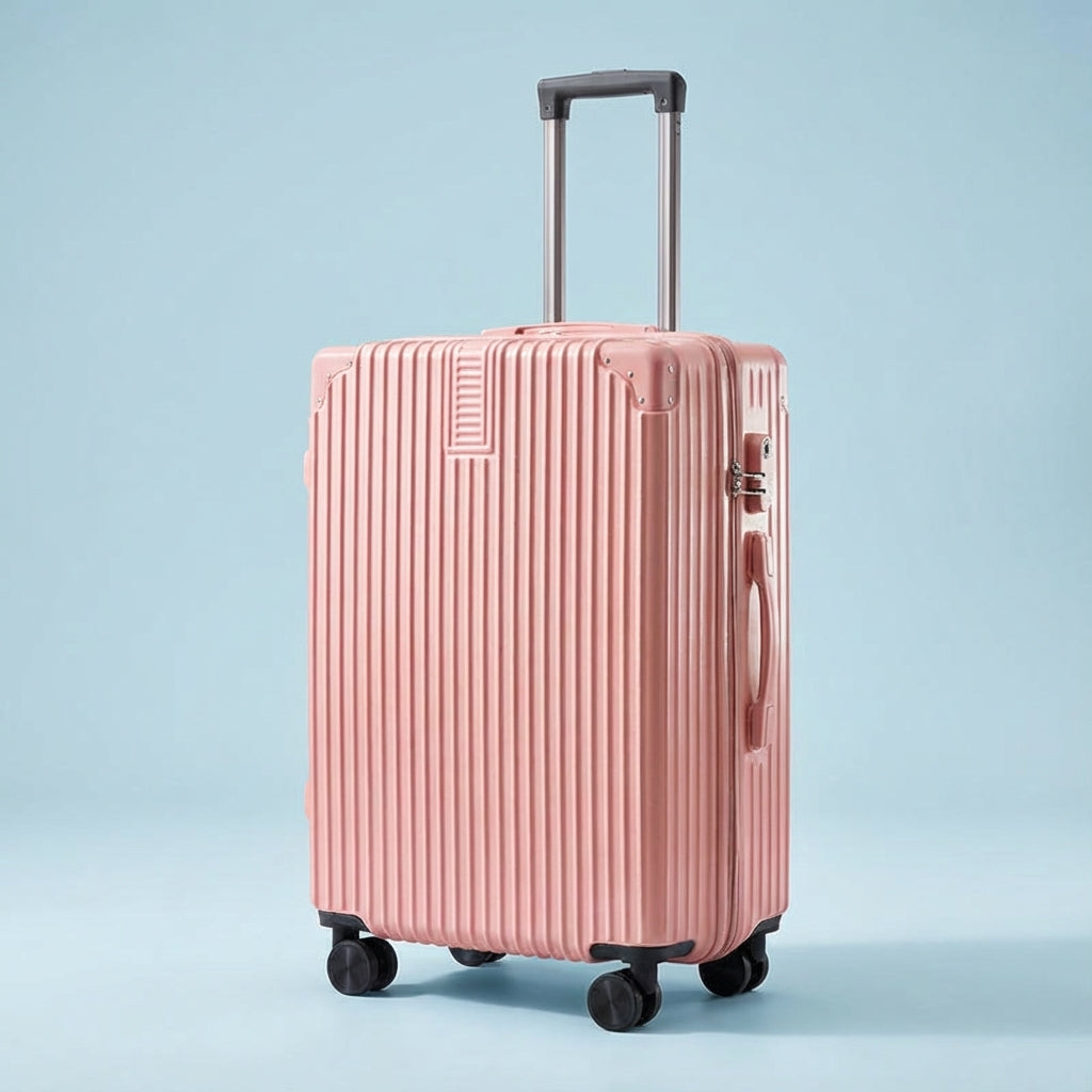 Valise Rétro avec Protection d'Angle Durable pour Voyager Sans Souci