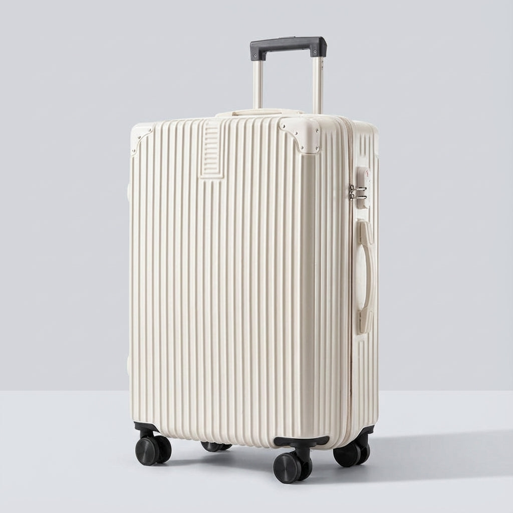 Valise Rétro avec Protection d'Angle Durable pour Voyager Sans Souci