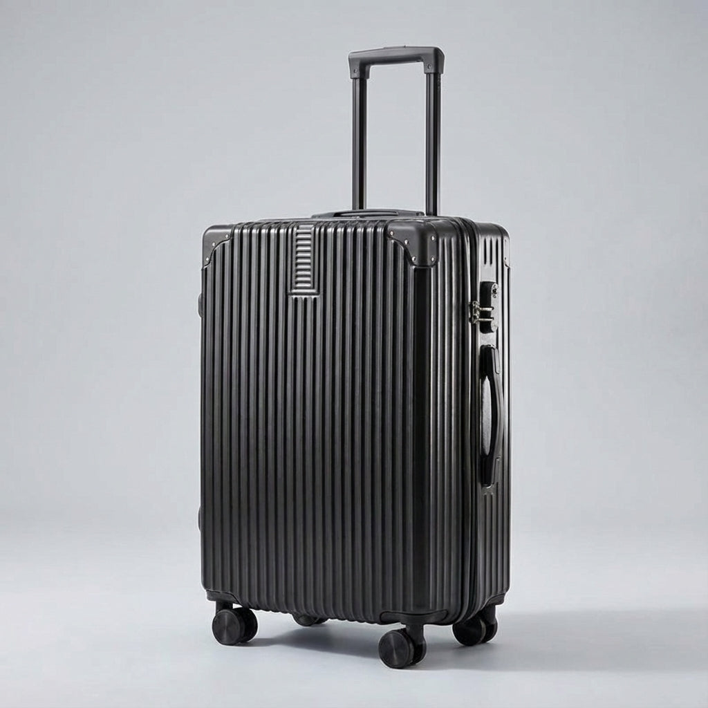 Valise Rétro avec Protection d'Angle Durable pour Voyager Sans Souci