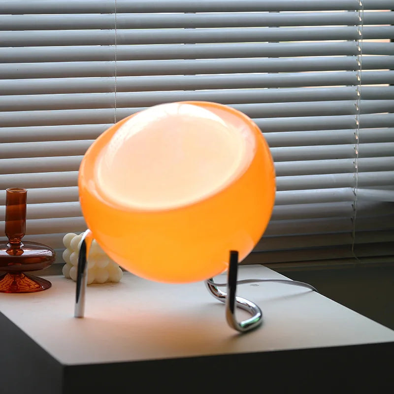 LAMPE DE TABLE EN VERRE RÉTRO - ÉCLAIRAGE NORDIQUE ATMOSPHÉRIQUE