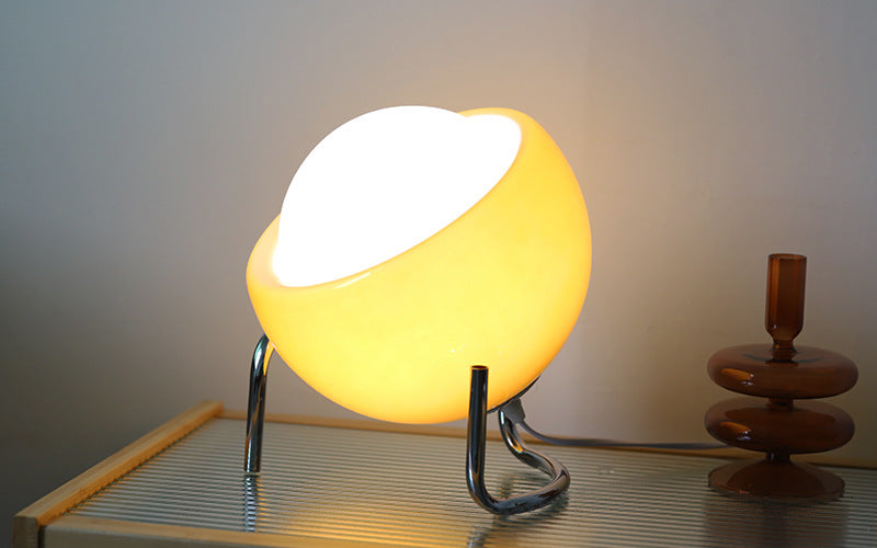 LAMPE DE TABLE EN VERRE RÉTRO - ÉCLAIRAGE NORDIQUE ATMOSPHÉRIQUE