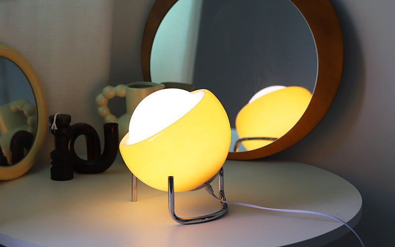 LAMPE DE TABLE EN VERRE RÉTRO - ÉCLAIRAGE NORDIQUE ATMOSPHÉRIQUE