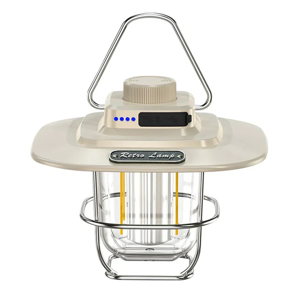 Lampe de Camping LED Retro Rechargeable - NostalgiaGlow