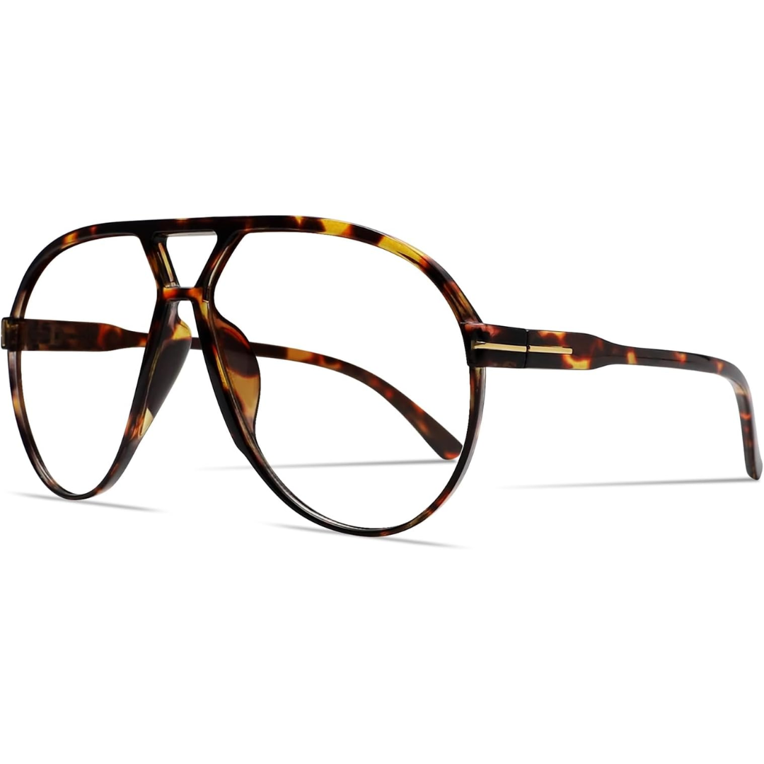 Lunettes de soleil aviateur rétro surdimensionnées - Amara