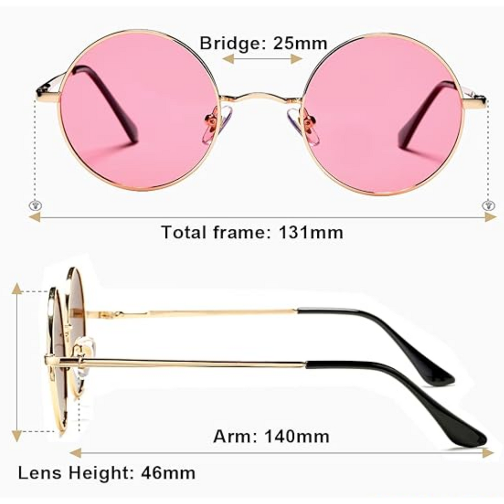 Lunettes de soleil rondes polarisées rétro - Lennon