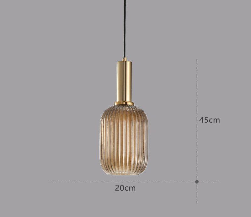Lampe Suspendue Rétro en Verre - ColorVibe