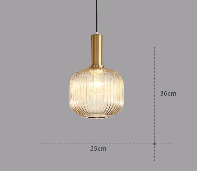Lampe Suspendue Rétro en Verre - ColorVibe