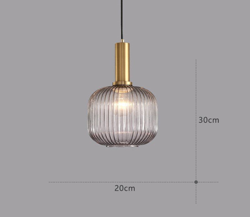 Lampe Suspendue Rétro en Verre - ColorVibe