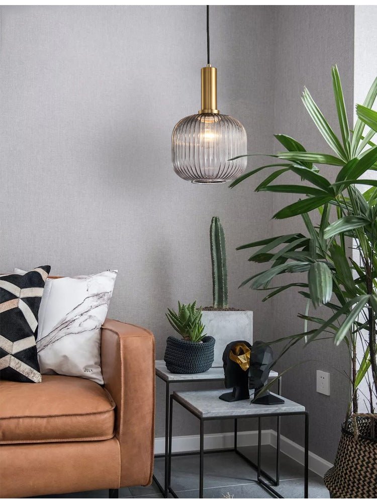 Lampe Suspendue Rétro en Verre - ColorVibe