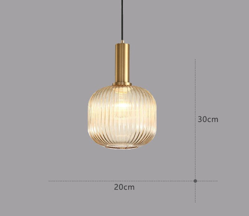Lampe Suspendue Rétro en Verre - ColorVibe