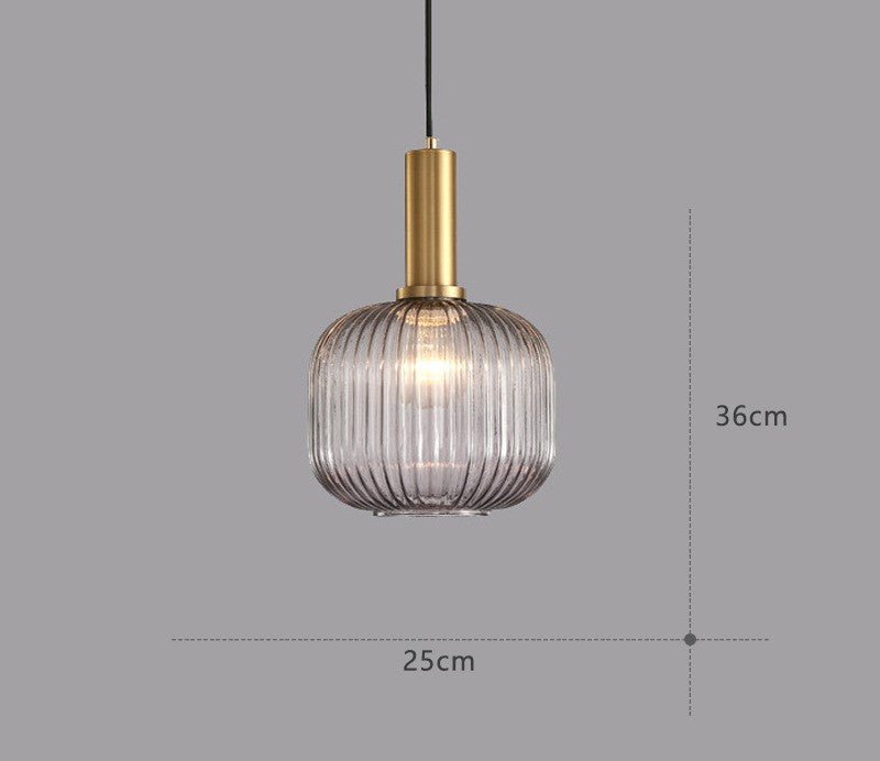 Lampe Suspendue Rétro en Verre - ColorVibe