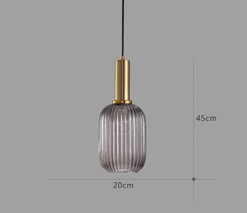 Lampe Suspendue Rétro en Verre - ColorVibe