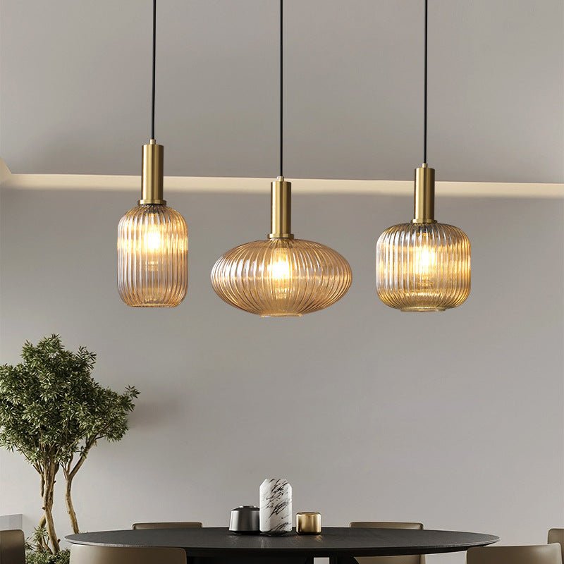 Lampe Suspendue Rétro en Verre - ColorVibe