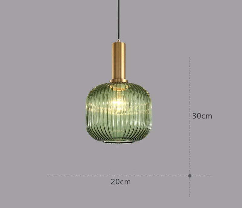 Lampe Suspendue Rétro en Verre - ColorVibe